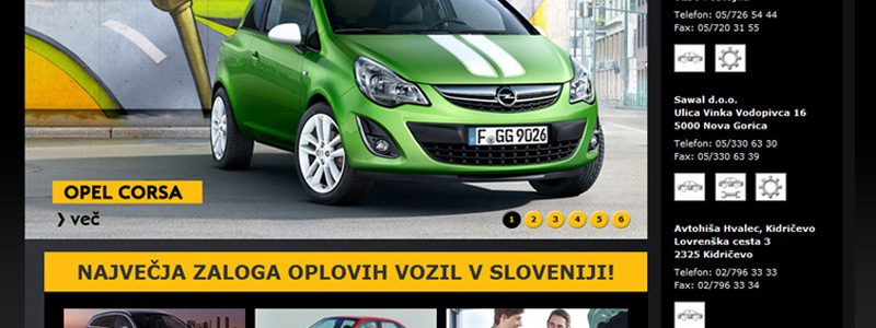Vzdrževanje spletnih strani Opel