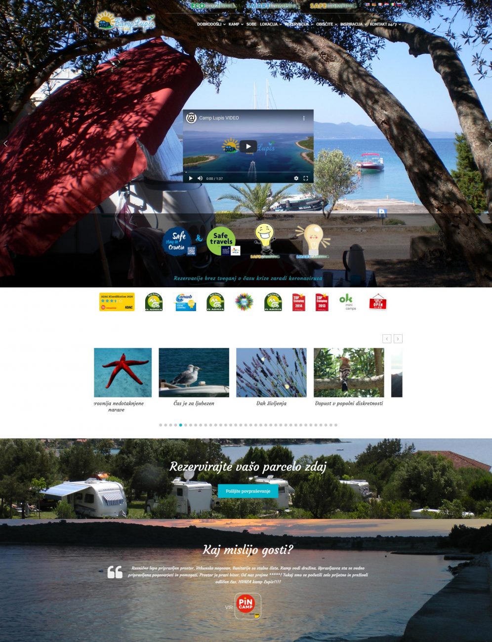 Design and development of a multilingual website peljesac-lupis.com